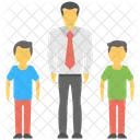 Father Children Relationship Icon