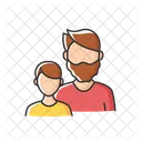 Dad with son  Icon