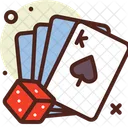 Dados Juego De Cartas Poker Icono