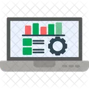 Dados Documento Laptop Icon