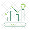 Dados Ambientais Grafico De Barras Barra De Progresso Ícone