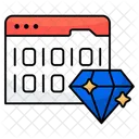 Dados Binarios Premium Codigo Binario Dados De Byte Ícone