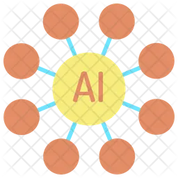 Dados de inteligência artificial  Ícone