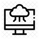 Dados Em Nuvem Computacao Em Nuvem Armazenamento Em Nuvem Icon