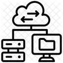 Computacao Em Nuvem Dados Em Nuvem Armazenamento Em Nuvem Ícone
