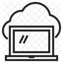 Dados Em Nuvem Computacao Em Nuvem Sincronizacao De Dados Ícone
