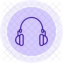Dads Headphones Line Icon Icon