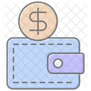 Dads Wallet Lineal Color Icon Icon