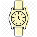 Dads Watch Color Shadow Thinline Icon Icono