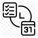 Daily Routine Calendar To Dolist Icon