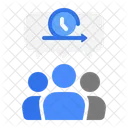 Daily Standup Project Management Team Collaboration Icon
