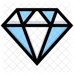 Daimond Icon - Download in Colored Outline Style