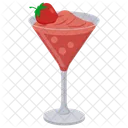 Daiquiri De Fresa Colada Jugo De Fresa Icono