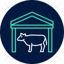 Milking Parlor Agriculture Icon