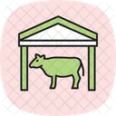 Dairy Cattle Shed Milking Parlor Icon
