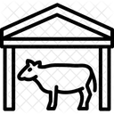 Dairy Cattle Shed Milking Parlor Icon