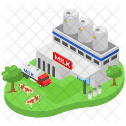 Download Dairy Farm Icon Of Isometric Style Available In Svg Png Eps Ai Icon Fonts PSD Mockup Templates