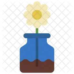 Daisy Flower Pot  Icon