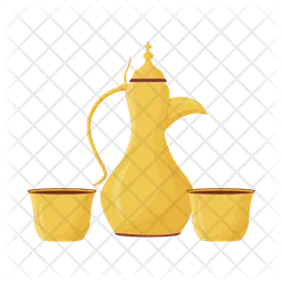Dallah and cups  Icon
