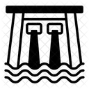 Dam Water Barrier Hydroelectric Dam Icon