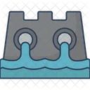 Dam Water Dam Hydroelectric Dam Icon