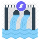 Dam Water Energy Icon