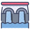 Dam Water Dam Hydroelectric Power Icon