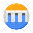 Dam Water Hydroelectric Power Icon