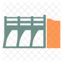 Dam Civil Engineering Construction Icon