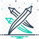 Dedo De Dama Sano Verde Icono