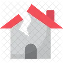 Damaged House House Damage Property Damage Icon