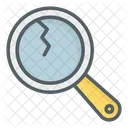 Damage Magnifier Broken Magnifier Magnifying Glass Icon