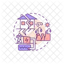 Damage of infrastructure  Icon