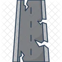 Damaged Road Road Damage Potholes Icon