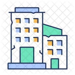 Damaged building  Icon