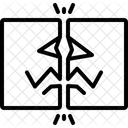 Damaged Broken Crack Icon