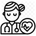 Medecin Cardiologue Femme Icon