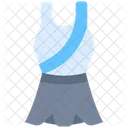 Damenbekleidung Sportbekleidung Tennis Symbol