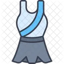 Damenbekleidung Sportbekleidung Tennis Symbol