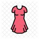 Damenkleid Einteiler Kleid Symbol