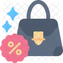 Frau Tasche Geldborse Verkauf Symbol