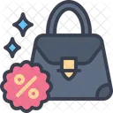Frau Tasche Geldborse Verkauf Symbol