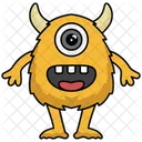 Monster Damon Cartoon Monster Symbol