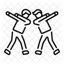 Tupfen Feier Geste Symbol