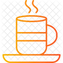 Dampfend Kaffee Tee Symbol