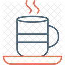 Dampfend Kaffee Tee Symbol