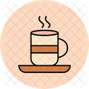 Dampfend Kaffee Tee Symbol