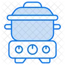 Dampfgarer Kuche Kochen Symbol