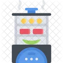 Dampfgarer Kuche Kochen Symbol