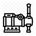 Dampf Angetrieben Pumpe Symbol